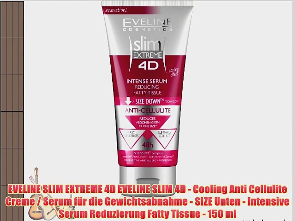 EVELINE SLIM EXTREME 4D EVELINE SLIM 4D - Cooling Anti Cellulite Creme / Serum f?r die Gewichtsabnahme