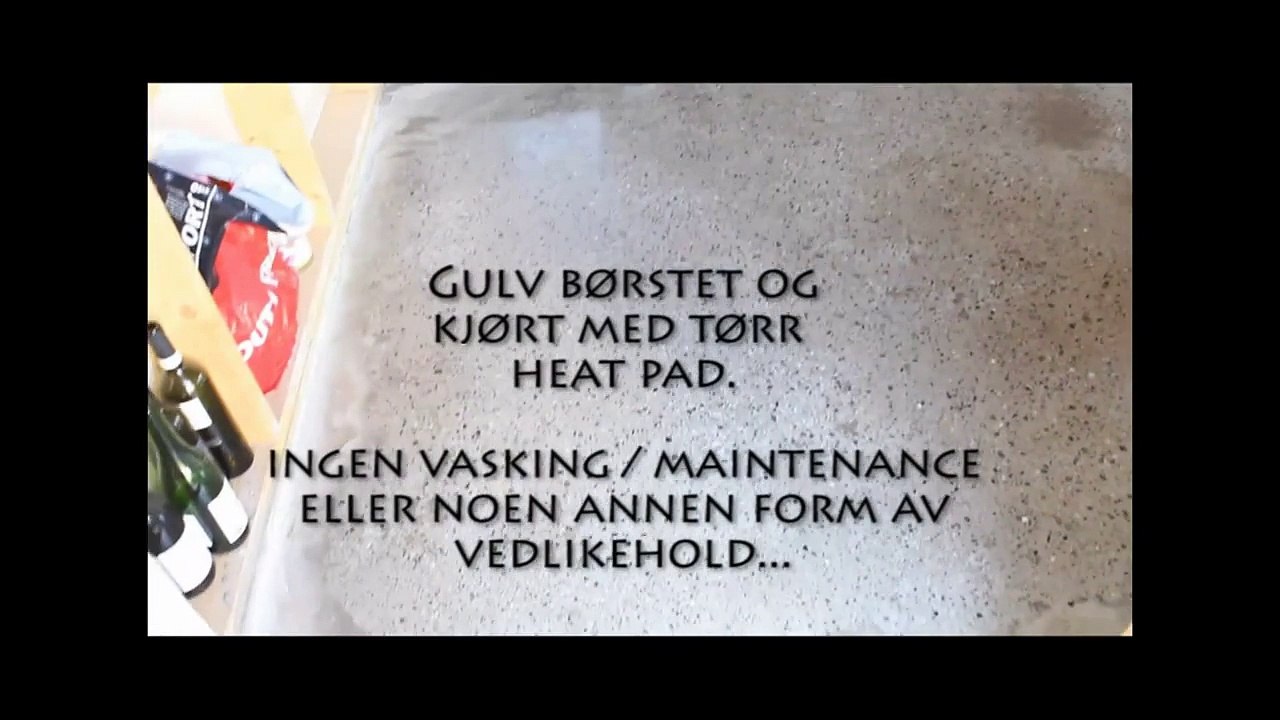 Slipt betonggulv med FLOOREVER Pro etter en vinter