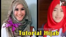 tutorial hijab paris segi empat modern terbaru