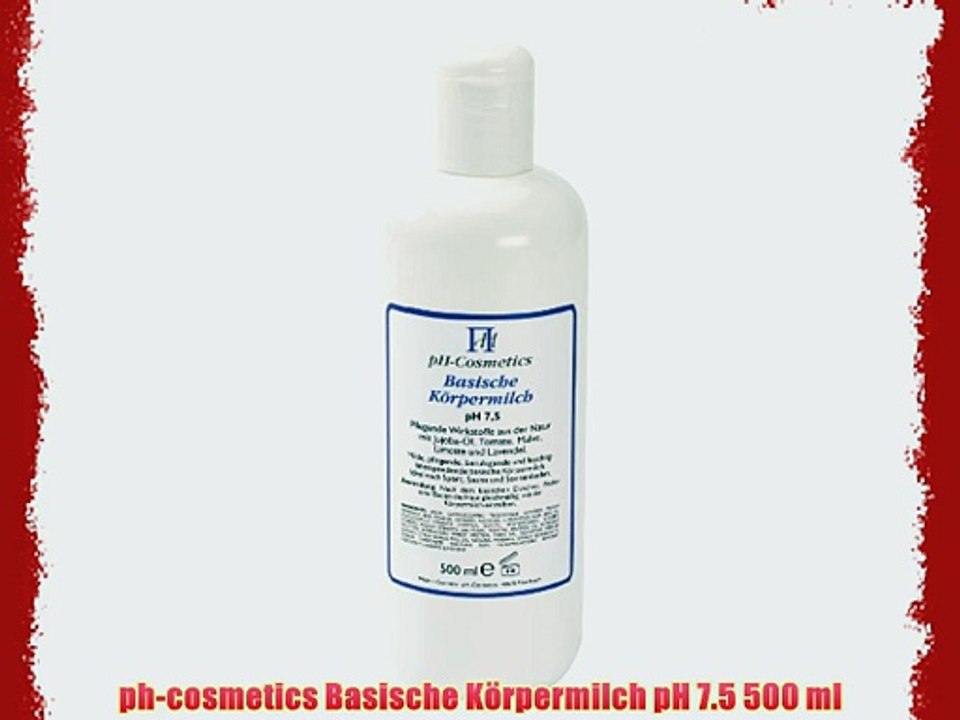 ph-cosmetics Basische K?rpermilch pH 7.5 500 ml