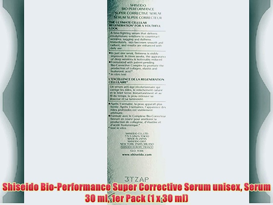 Shiseido Bio-Performance Super Corrective Serum unisex Serum 30 ml 1er Pack (1 x 30 ml)