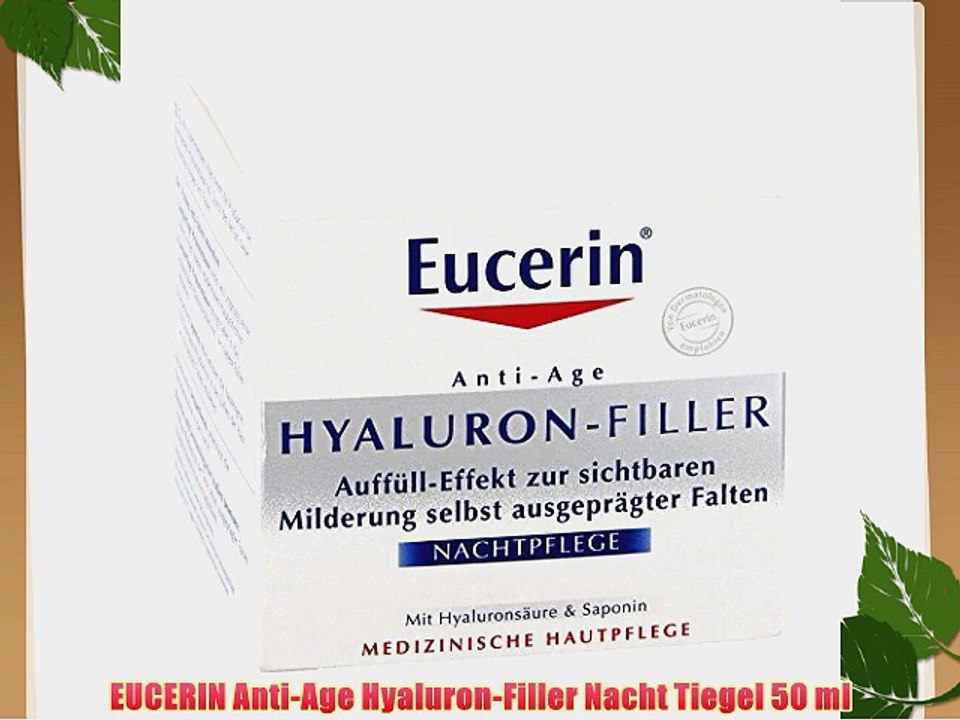 EUCERIN Anti-Age Hyaluron-Filler Nacht Tiegel 50 ml