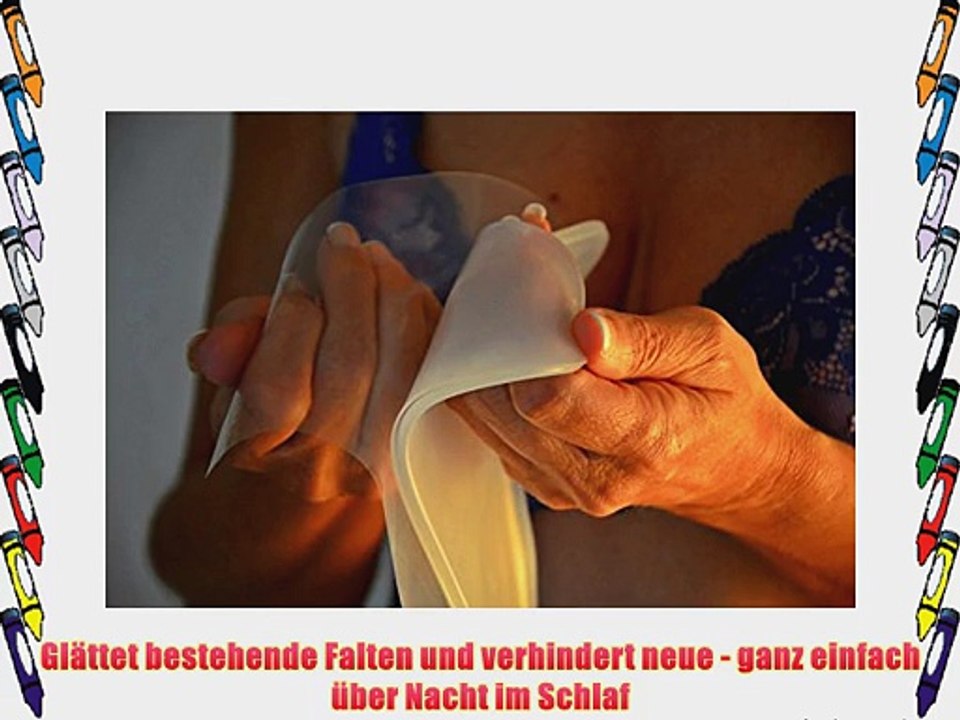 Beauty Dekollet? PLUS Anti-Falten Silikonpad - SELBSTKLEBEND f?r sicheren Halt - Faltenfreies