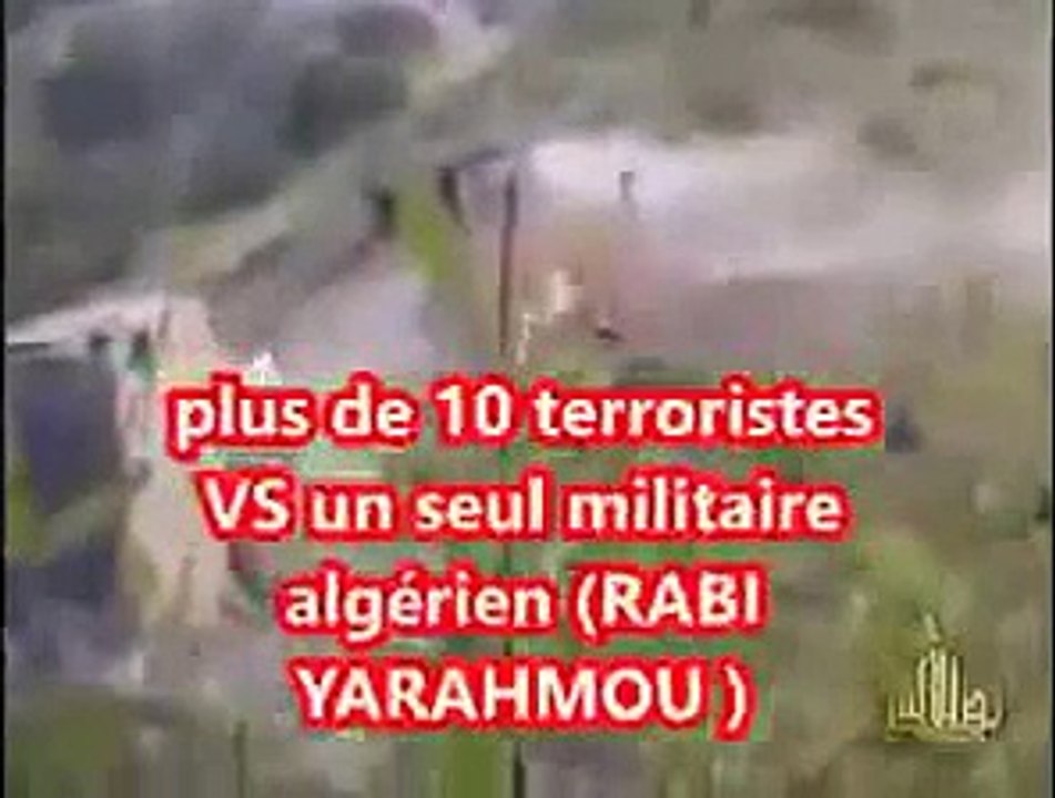 مؤثر اكثر من عشرة إرهابيين في مواجهة جندي جزائري وحدو و لم يستسلم قاتل حتى آخر نفس....راجل