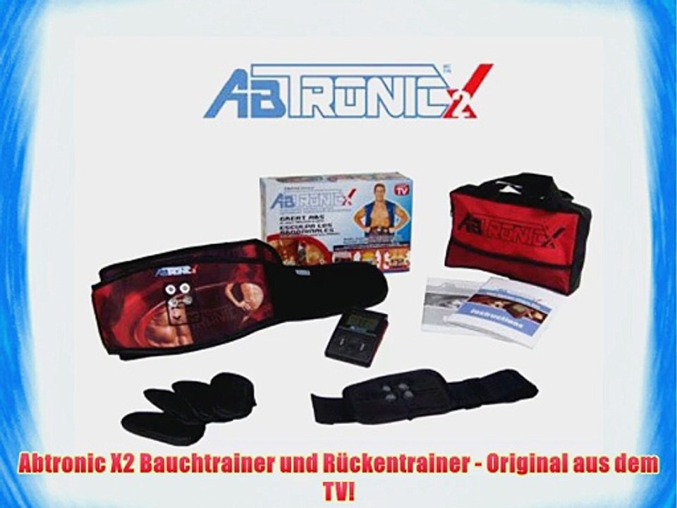 Abtronic X2 Bauchtrainer und R?ckentrainer - Original aus dem TV!