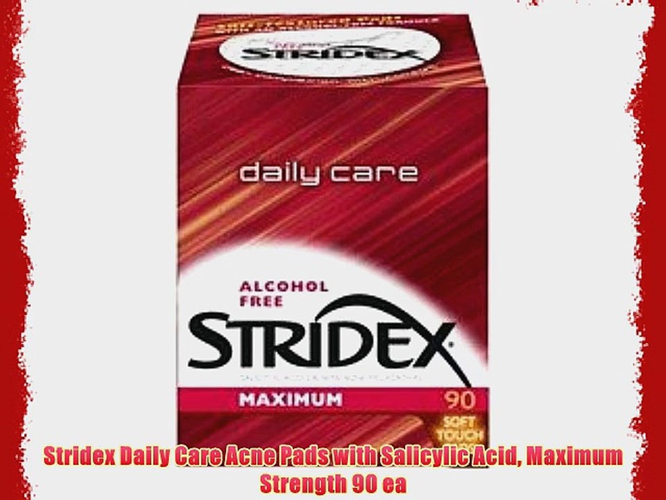 Stridex Daily Care Acne Pads with Salicylic Acid Maximum Strength 90 ea