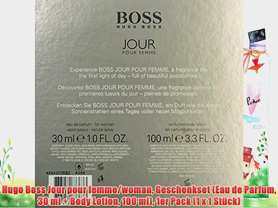 Hugo Boss Jour pour femme/woman Geschenkset (Eau de Parfum 30 ml   Body Lotion 100 ml) 1er