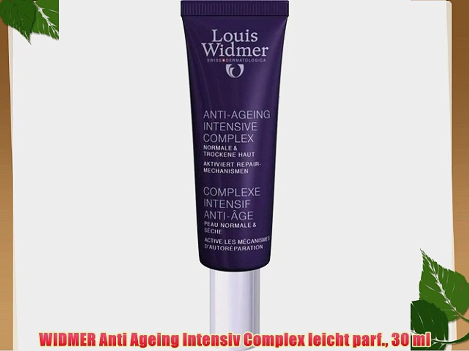 WIDMER Anti Ageing Intensiv Complex leicht parf. 30 ml