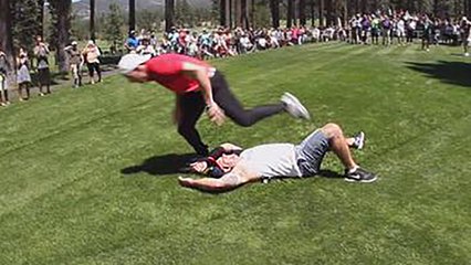 Bengals LB A.J. Hawk Brutally Tackles Fan at Golf Tourney