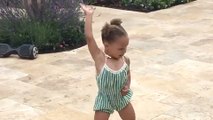Riley Curry Does Whip & Nae Nae Dance at Birthday Party