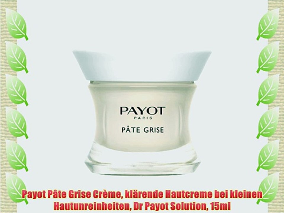 Payot P?te Grise Cr?me kl?rende Hautcreme bei kleinen Hautunreinheiten Dr Payot Solution 15ml