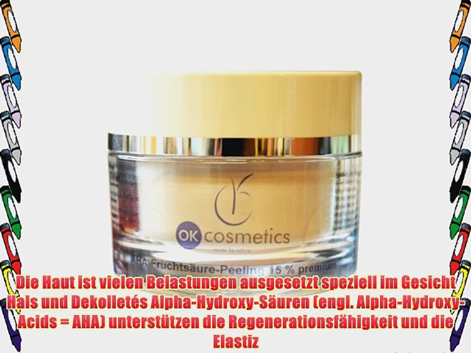 OK-cosmetics AHA-Fruchts?ure Peeling 15% premium 50ml