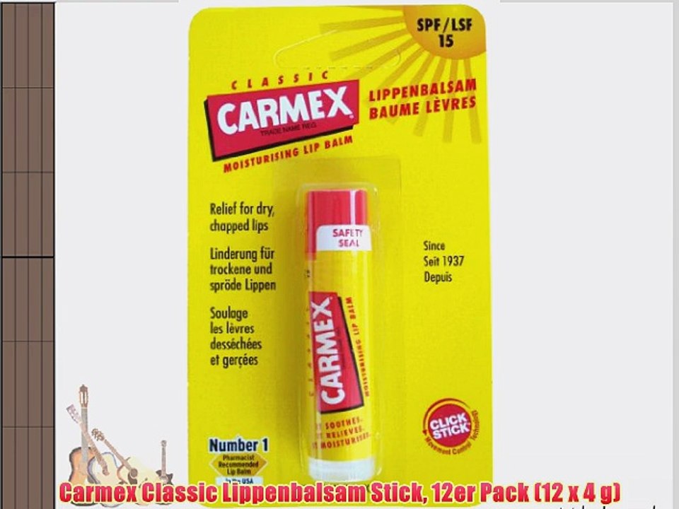 Carmex Classic Lippenbalsam Stick 12er Pack (12 x 4 g)