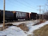 BC Rail (CN) 4641, Illinois Central 1001, CN 2616 - 4th Line Rd. By the Ontario-Quebec Border