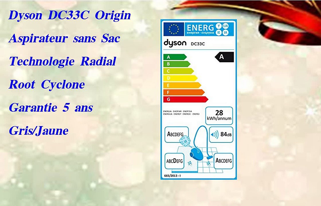 Dyson DC33C Origin Aspirateur sans Sac Technologie