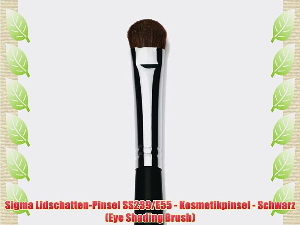 Sigma Lidschatten-Pinsel SS239/E55 - Kosmetikpinsel - Schwarz (Eye Shading Brush)