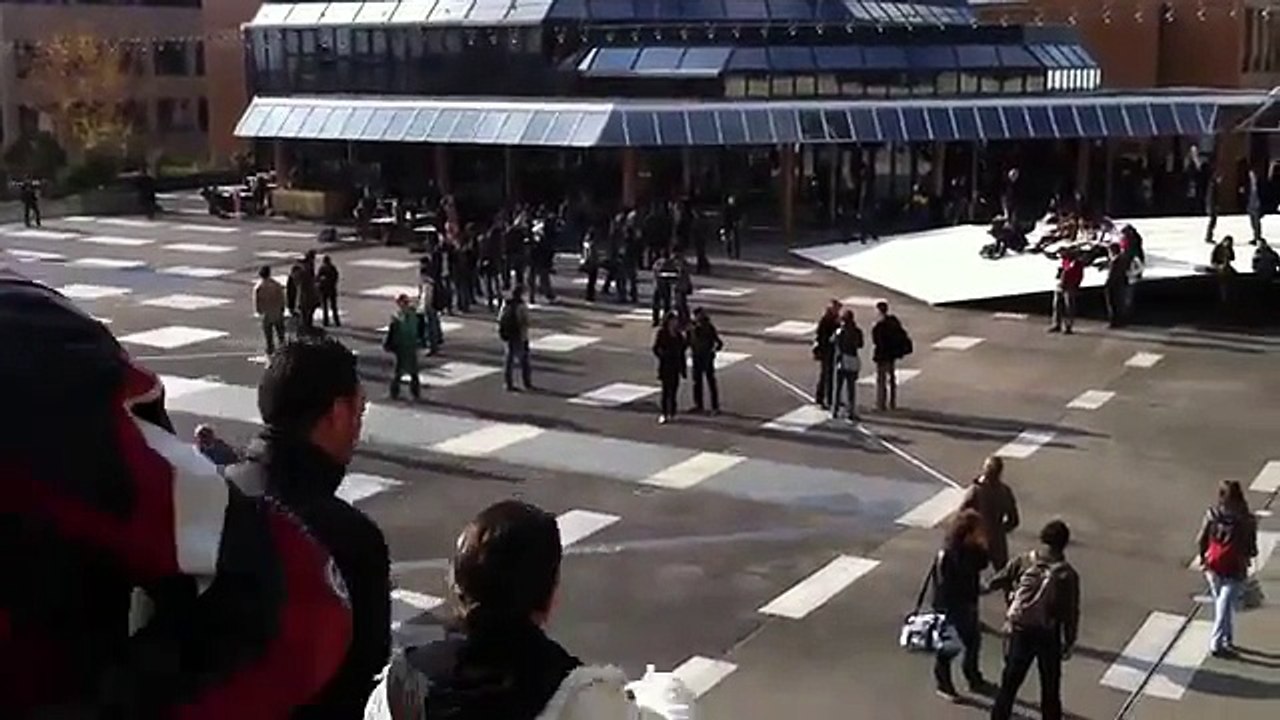 Flashmob at EPFL Lausanne Freeze