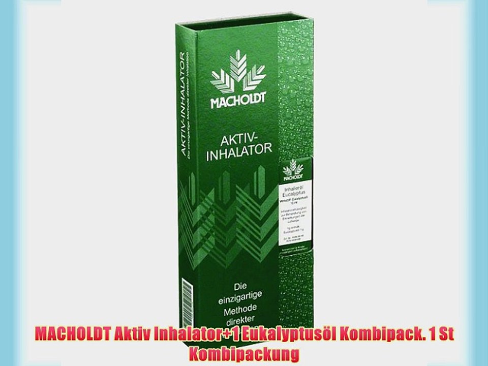 MACHOLDT Aktiv Inhalator 1 Eukalyptus?l Kombipack. 1 St Kombipackung ...