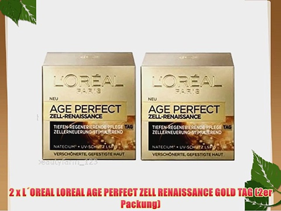 2 x L?OREAL LOREAL AGE PERFECT ZELL RENAISSANCE GOLD TAG (2er Packung)