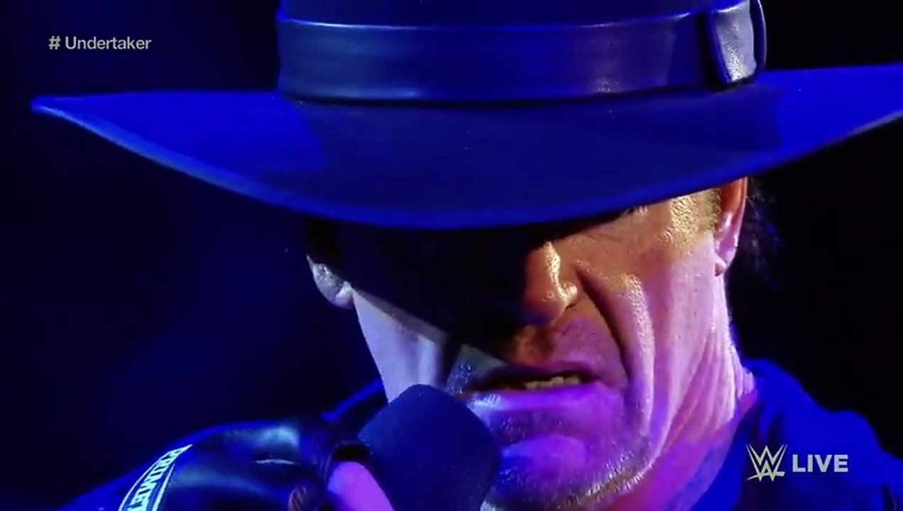 The Undertaker explains his actions at WWE Battleground- Raw, July 20, 2015