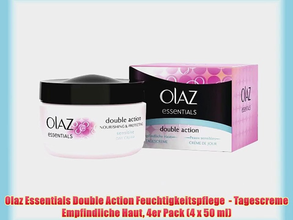 Olaz Essentials Double Action Feuchtigkeitspflege  - Tagescreme Empfindliche Haut 4er Pack