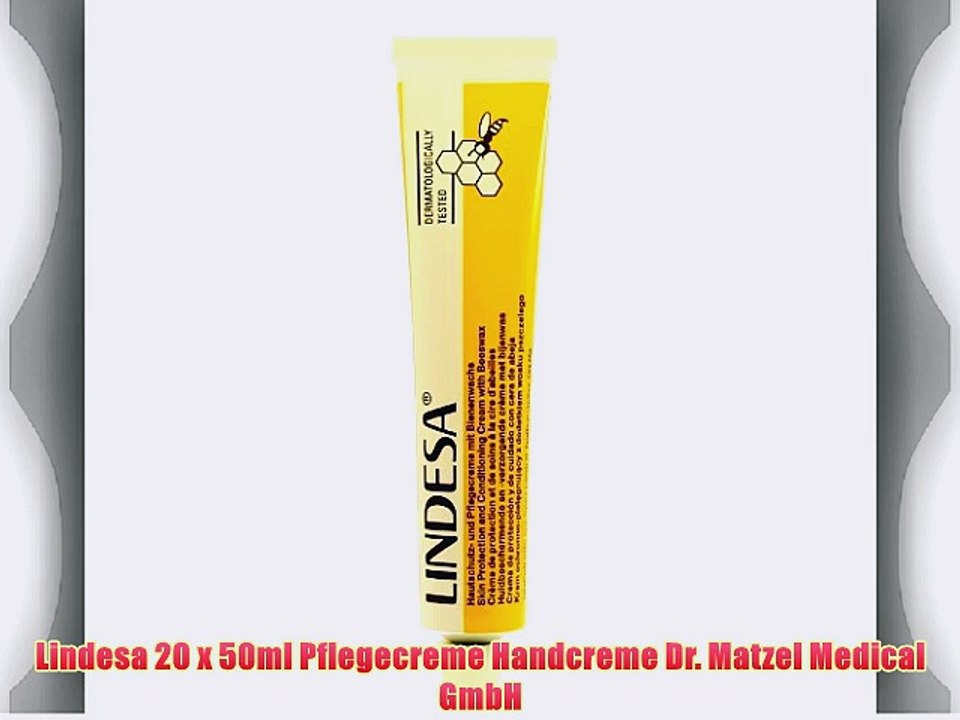 Lindesa 20 x 50ml Pflegecreme Handcreme Dr. Matzel Medical GmbH