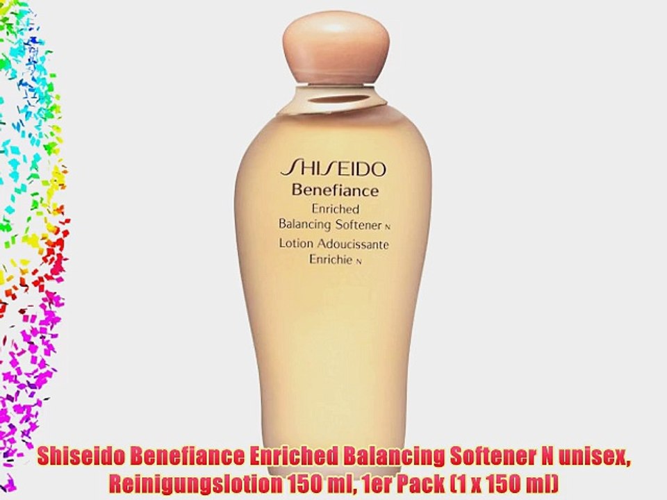 Shiseido Benefiance Enriched Balancing Softener N unisex Reinigungslotion 150 ml 1er Pack (1