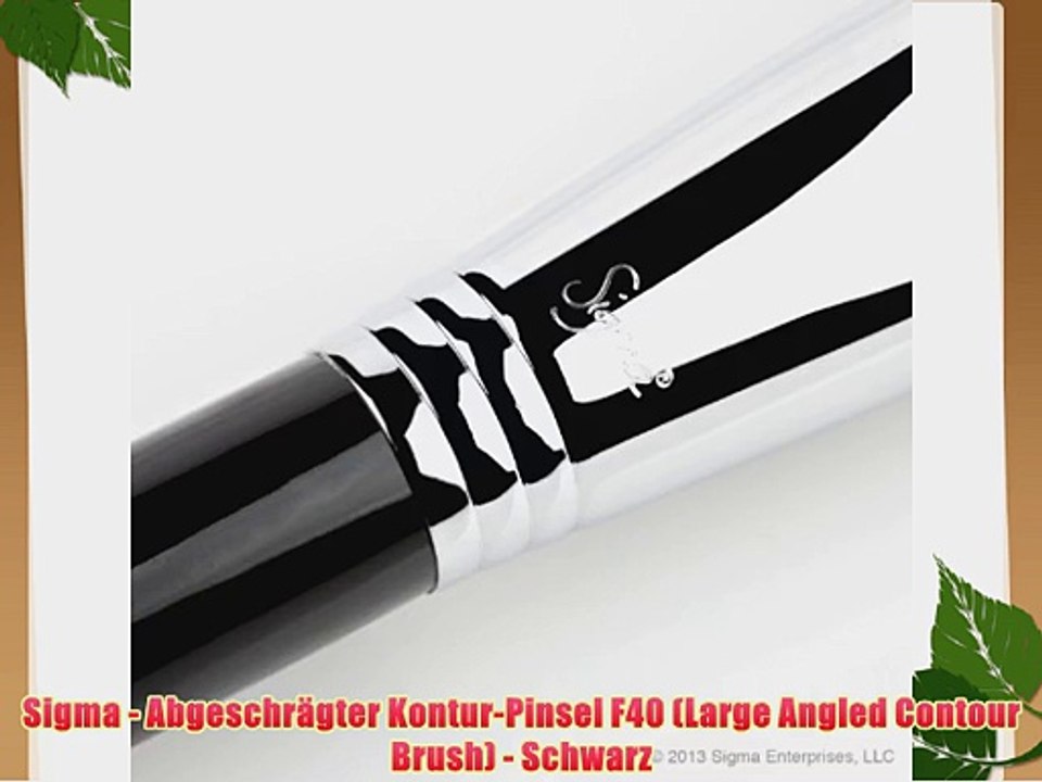 Sigma - Abgeschr?gter Kontur-Pinsel F40 (Large Angled Contour Brush) - Schwarz