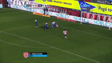 Gol de Franco Soldano. Argentinos Jrs 0-1 Unión