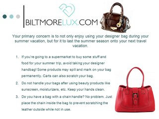 How to Take Care of your Designer Bag During Your Travels - Biltmore Lux
