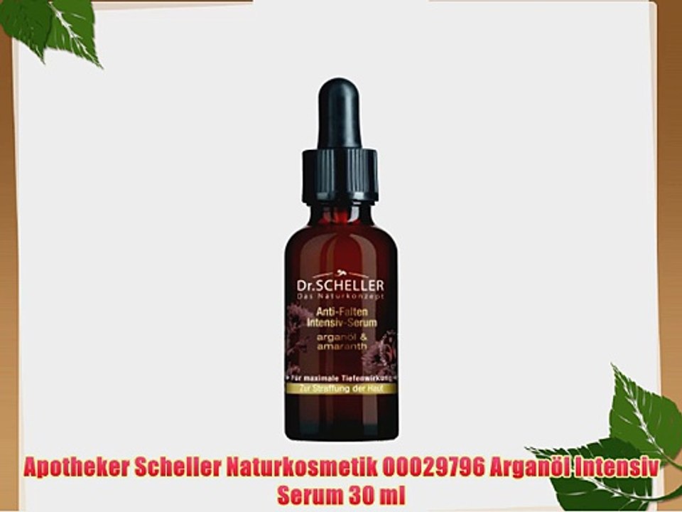 Apotheker Scheller Naturkosmetik 00029796 Argan?l Intensiv Serum 30 ml