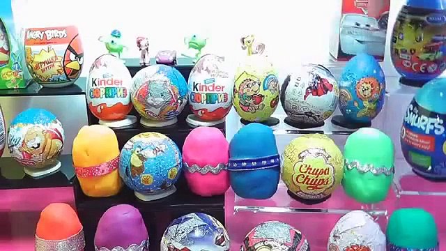 30 Surprise eggs, Маша и Медведь Kinder Surprise Disney Pixar Cars 2 Toys kinder