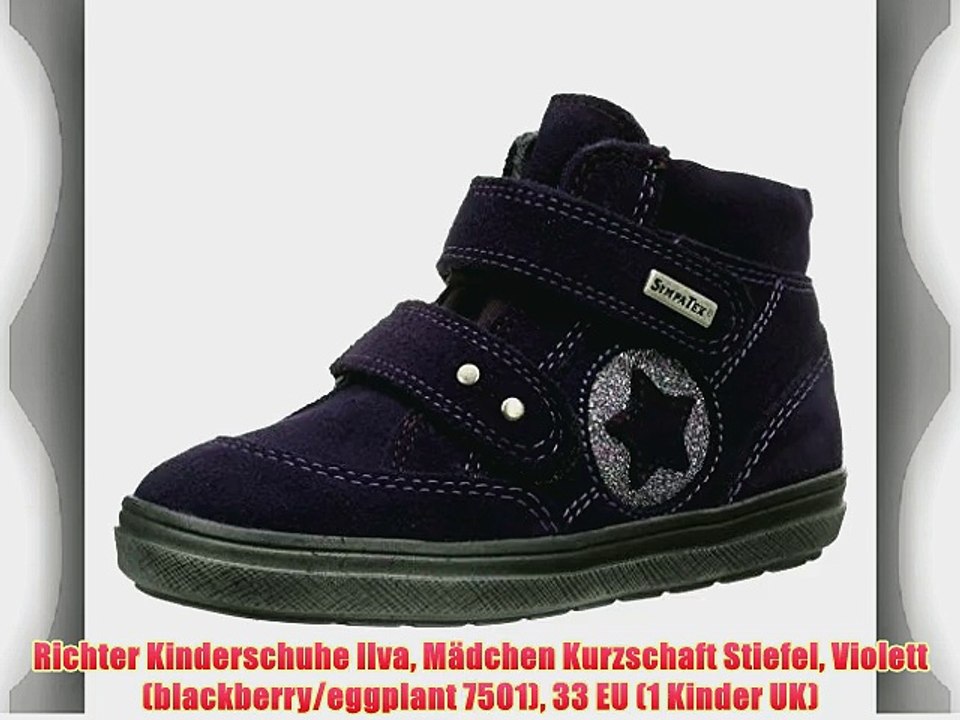Richter Kinderschuhe Ilva M?dchen Kurzschaft Stiefel Violett (blackberry/eggplant 7501) 33