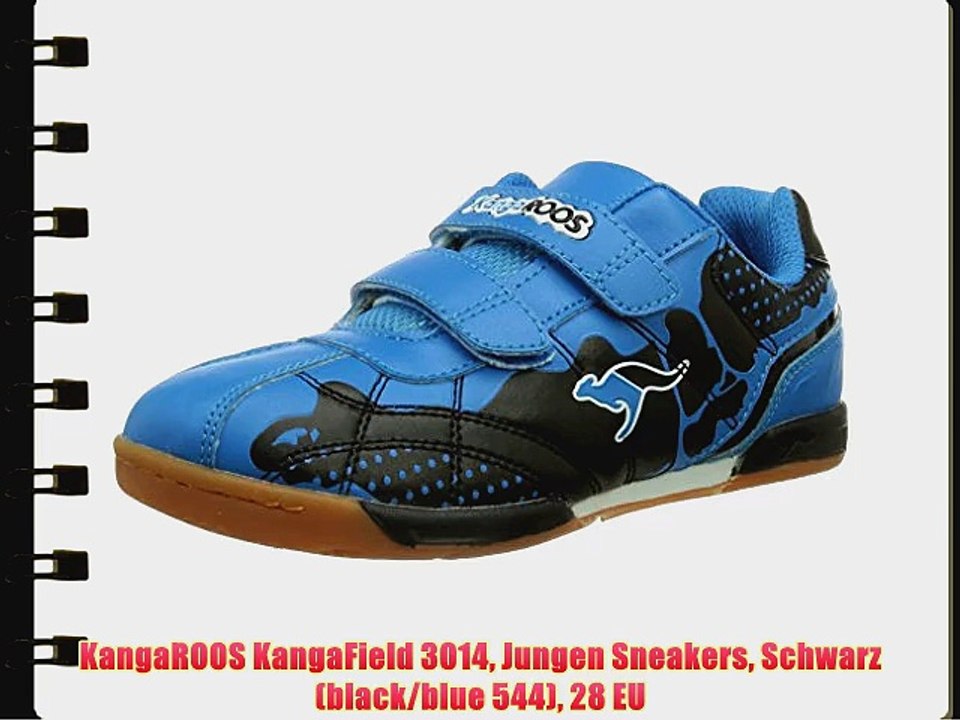 KangaROOS KangaField 3014 Jungen Sneakers Schwarz (black/blue 544) 28 EU