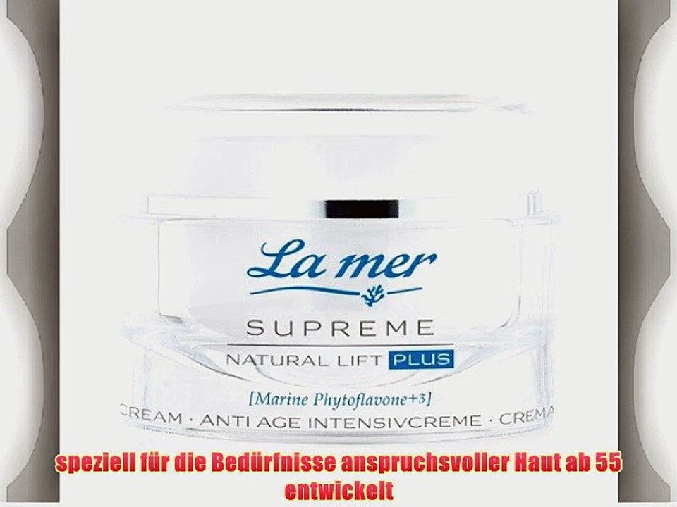 La mer: Supreme Natural Lift PLUS - Anti-Age Intensivcreme ohne Parfum mit LSF 15 (50 ml)