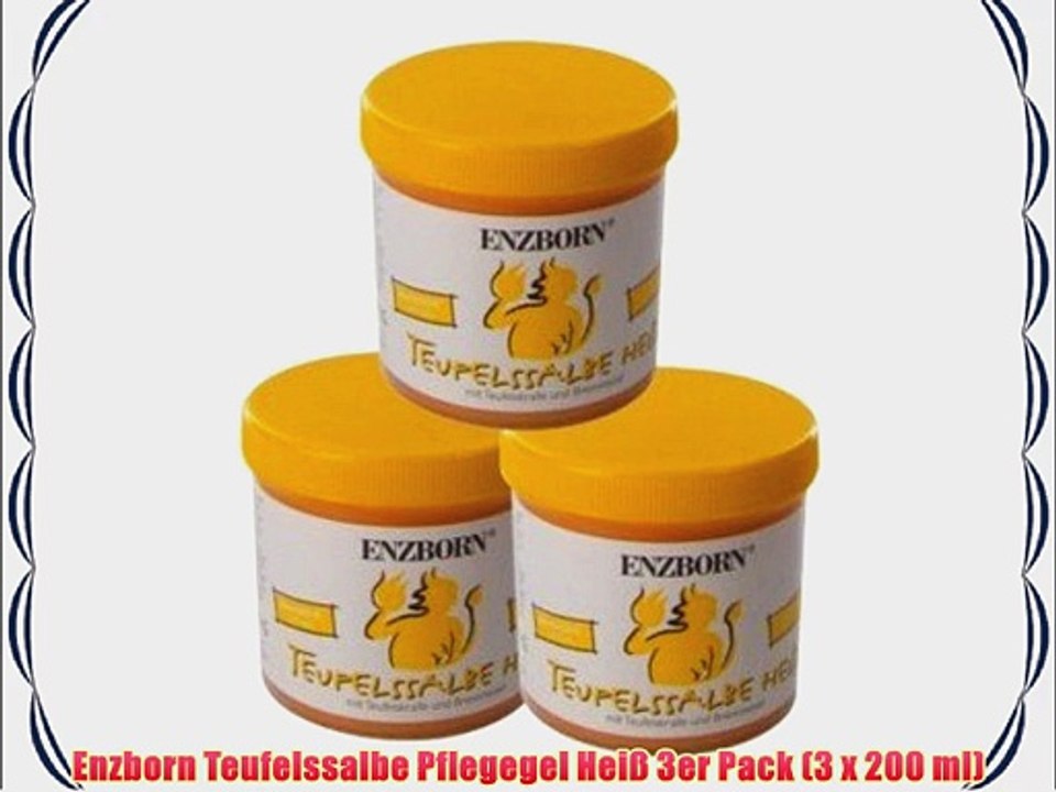 Enzborn Teufelssalbe Pflegegel Hei? 3er Pack (3 x 200 ml)