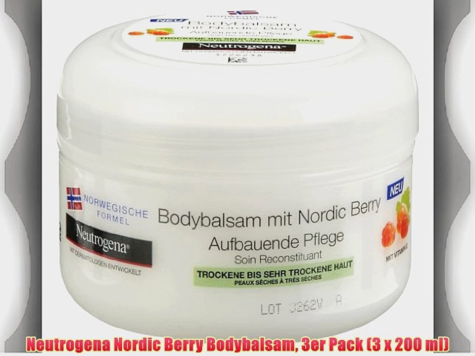 Neutrogena Nordic Berry Bodybalsam 3er Pack (3 x 200 ml)