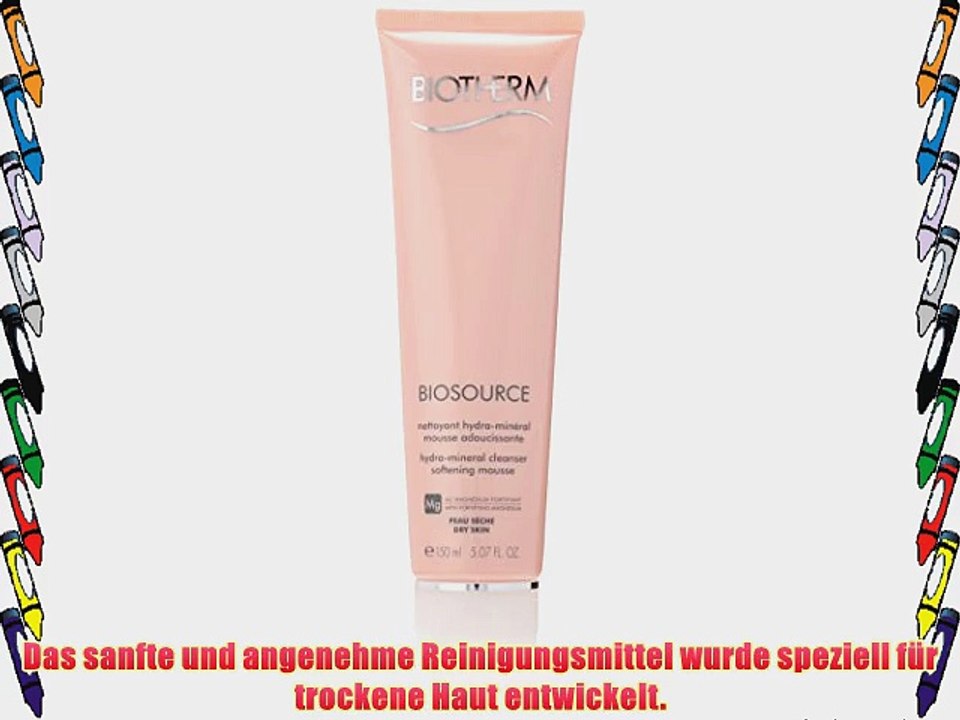 Biotherm Biosource Cleanser Softening Mousse Dry Skin unisex Reinigung 150 ml 1er Pack (1 x