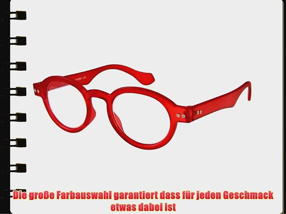 I NEED YOU Lesebrille Doktor Limited /  2.50 Dioptrien / Rot