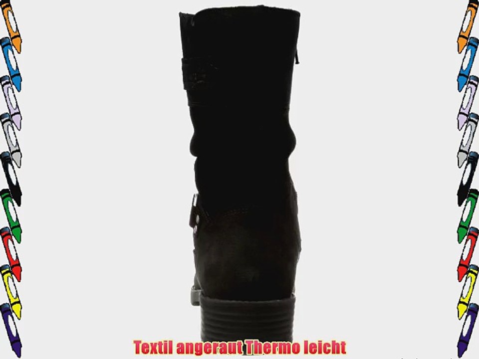 Superfit Heel 10018100 M?dchen Biker Boots Schwarz (Schwarz 00) EU 35