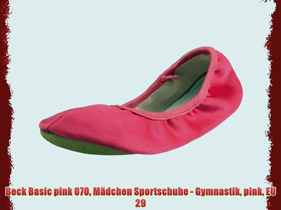 Beck Basic pink 070 M?dchen Sportschuhe - Gymnastik pink EU 29