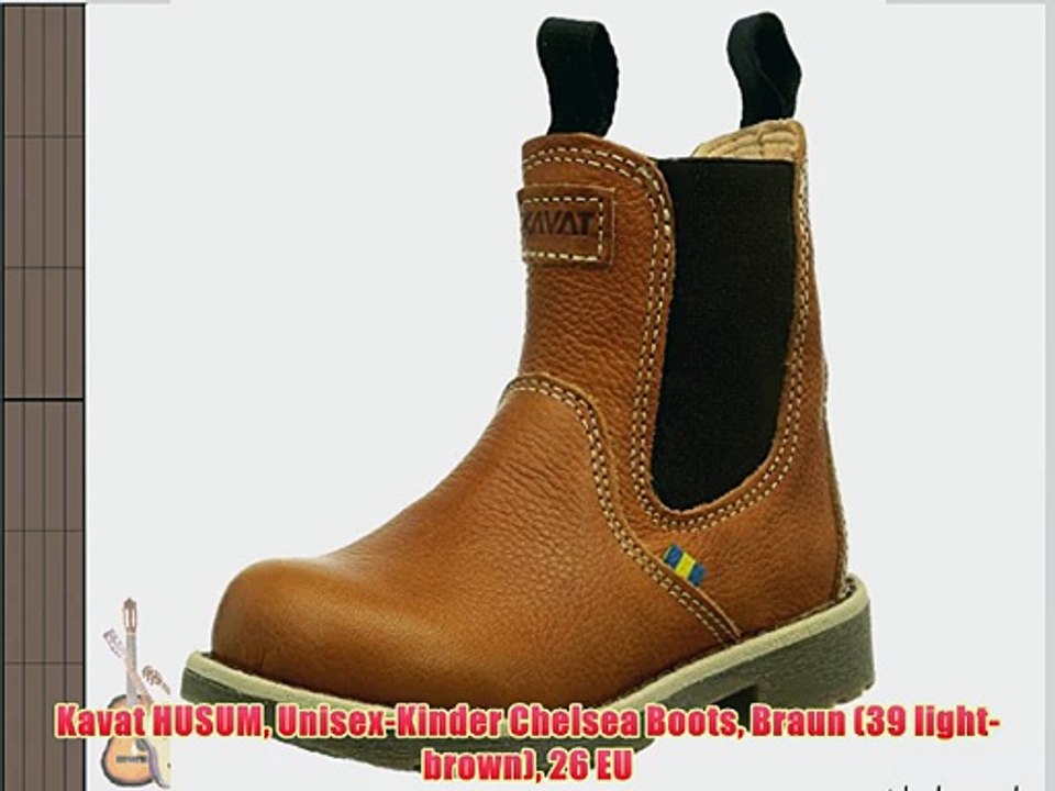 Kavat HUSUM Unisex-Kinder Chelsea Boots Braun (39 light-brown) 26 EU
