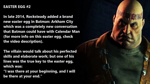 Batman: Arkham Knight – Calendar Man Appearance – Easter Egg