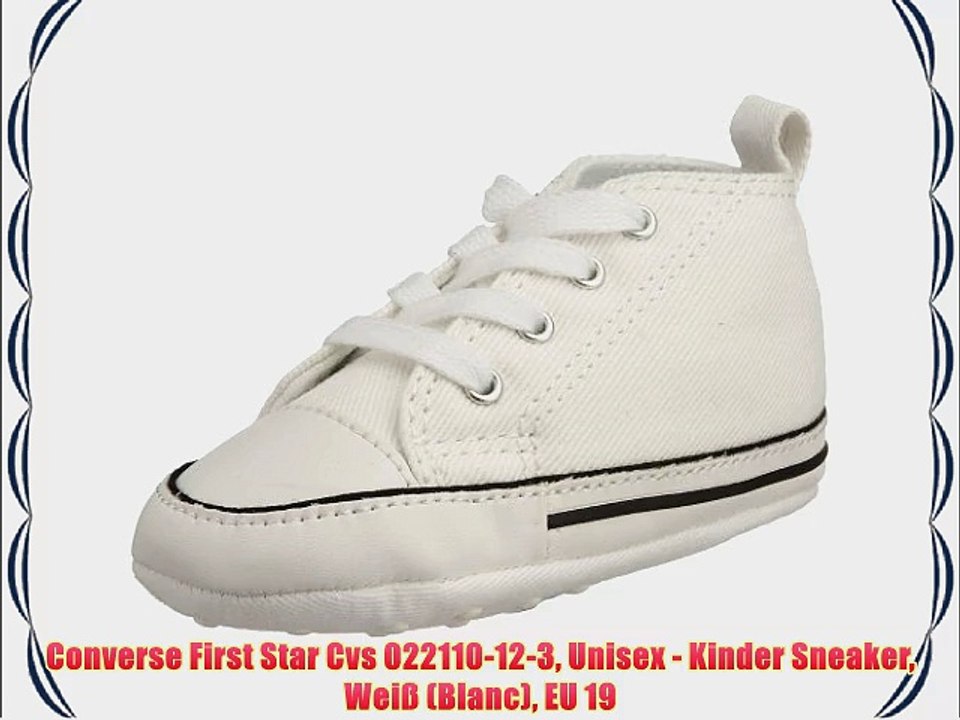 Converse First Star Cvs 022110-12-3 Unisex - Kinder Sneaker Wei? (Blanc) EU 19