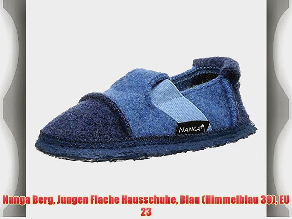 Nanga Berg Jungen Flache Hausschuhe Blau (Himmelblau 39) EU 23