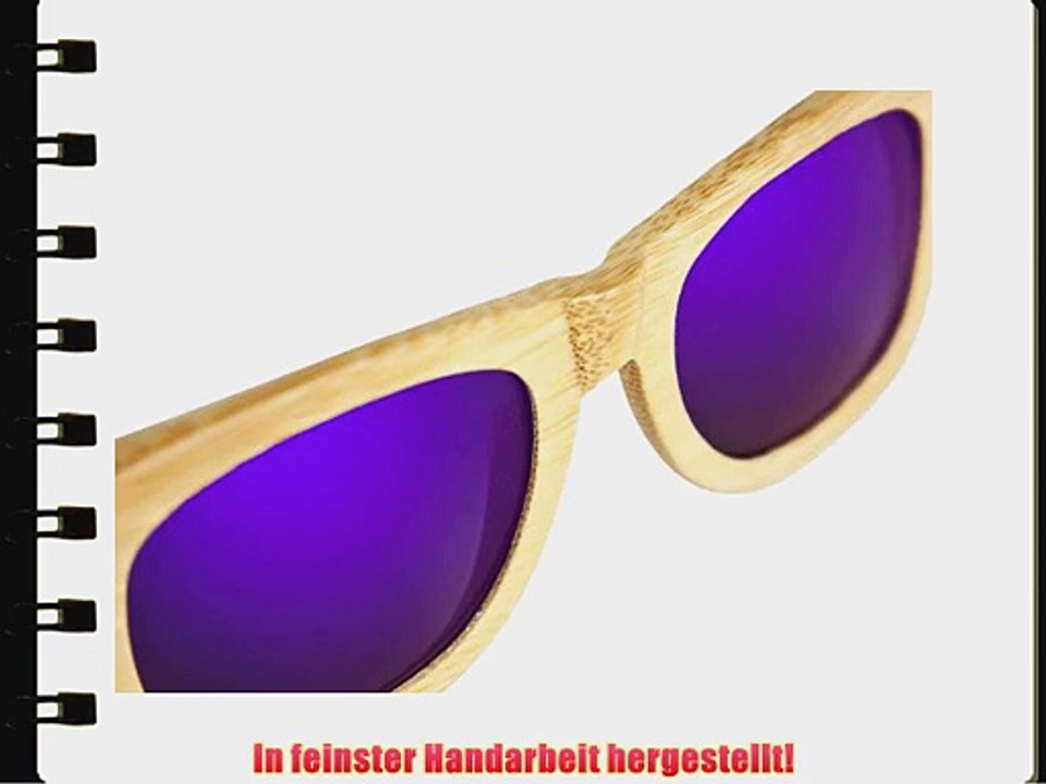 Sylt 1927 Wayfarer Sonnenbrille Echtholz Blau