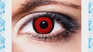 KwikSibs farbige Kontaktlinsen rot Vampir weich inklusive Beh?lter BC 8.6 mm / DIA 14.0 / -200