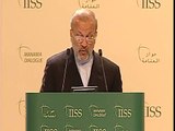 Manoucher Mottaki, Minister of Foreign Affairs of Iran, speaks at the 7th IISS Manama Dialogue