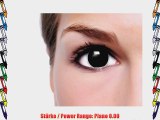 Farbige Kontaktlinsen Crazy Color Fun Contact Lenses 'Black Eyes' Topqualit?t inkl. 50 ml Lenscare
