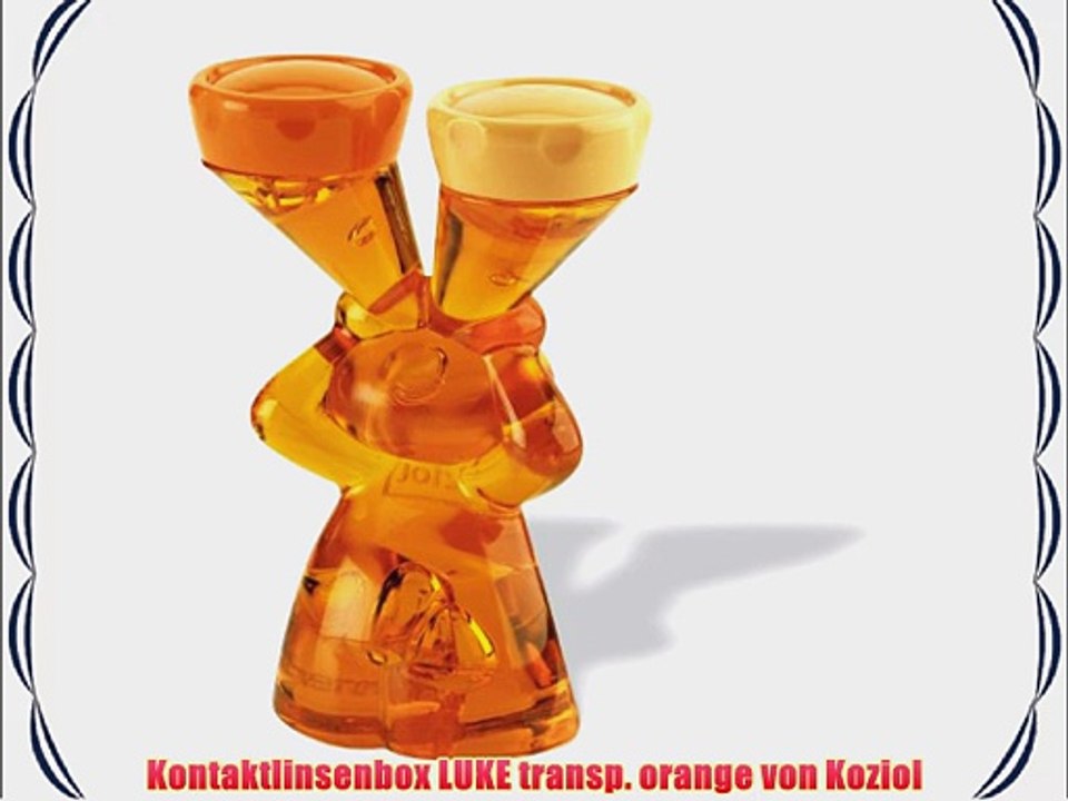 Kontaktlinsenbox LUKE transp. orange von Koziol